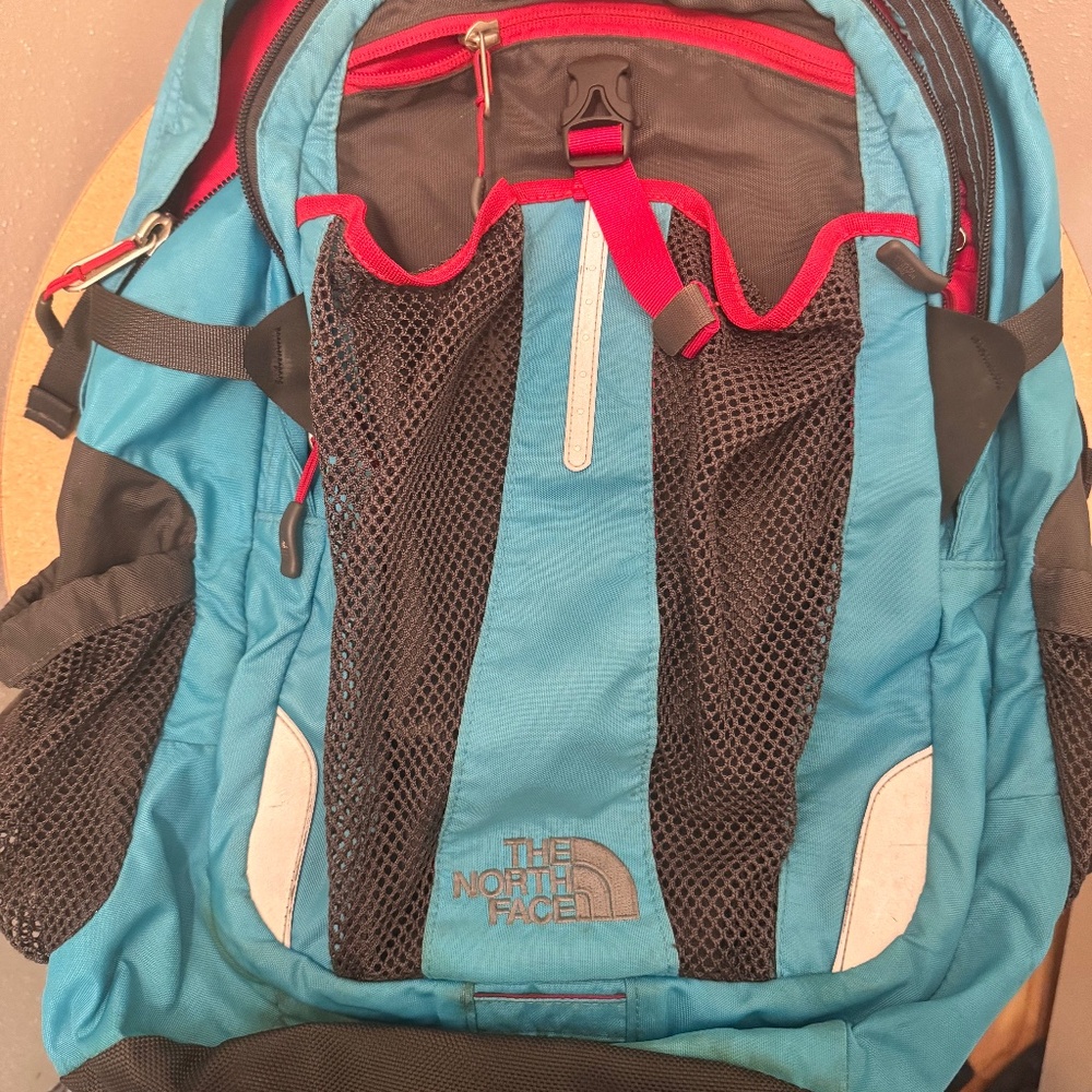 North Face Blue Recon Backpack - Hiking - School